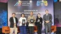 Acara Indonesia Digital Conference bertema Sovereign AI Menuju Kemandirian Digital yang digelar Asosiasi Media Siber Indonesia (AMSI) di Jakarta, Rabu (22/10/2025). (AMSI)