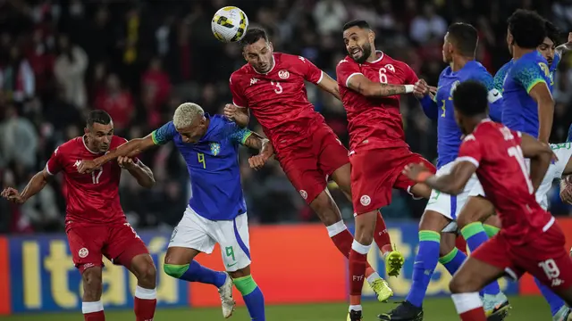 Hasil Timnas Brasil vs Tunisia di Laga Uji Coba