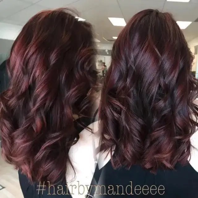 Warna Rambut Burgundy