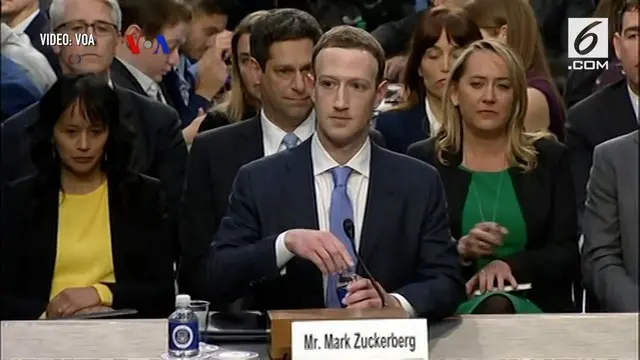 CEO Facebook Mark Zuckerberg meminta maaf di hadapan wakil rakyat Amerika terkait penyalahgunaan data 87 juta penggunanya.