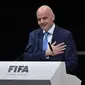 Gianni Infantino terpilih sebagai Presiden FIFA 2016-2020 dalam Kongres Luar Biasa FIFA di Zurich, Jumat (26/2/2016). (AFP/Fabrice Coffrini)