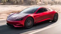 Roadster diklaim sebagai mobil listrik paling agresif dari Tesla.(carscoops)