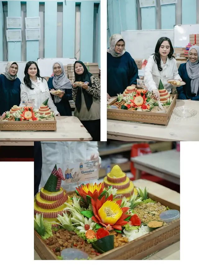 6 Potret Tissa Biani Berbagi Paket Lebaran di Panti Asuhan, Banjir Pujian