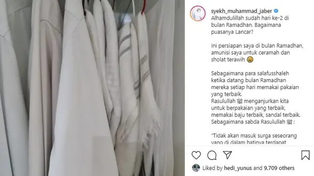 Syekh Muhammad Jaber (Foto: Instagram/@syekh_muhammad_jaber)