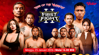 Rise of The Warriors: Daftar Fight Card Lengkap First Fight Vol. 2 dan Link Streaming di Vidio