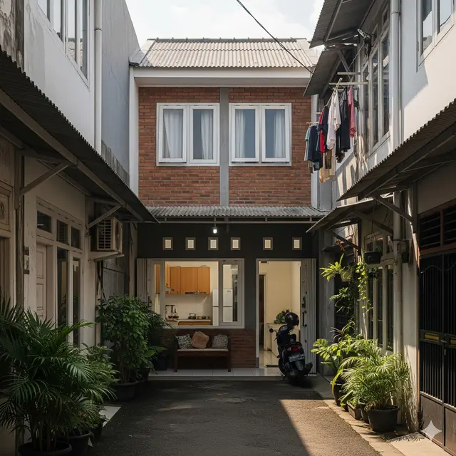 Desain Rumah Sempit Ukuran 4x6 tapi Tetap Estetik. Gemini
