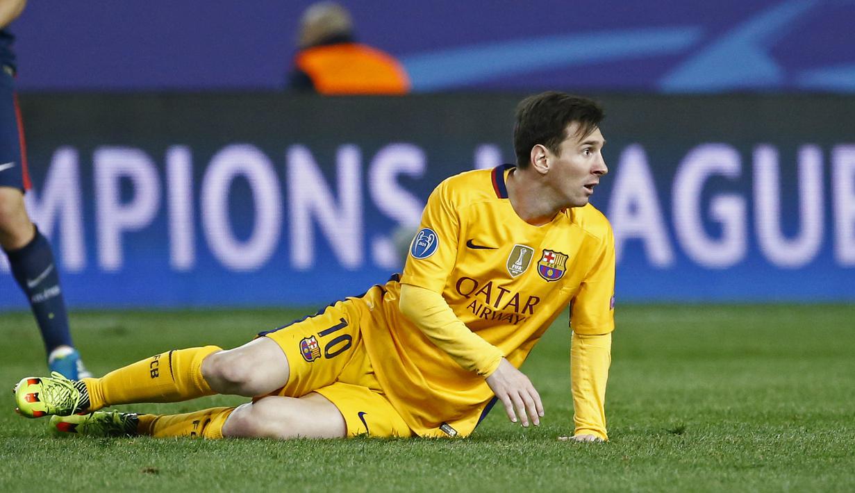 Lionel Messi menempati urutan ke-3 top skor sementara La Liga Spanyol dengan jumlah gol 23. (Reuters/Juan Medina)