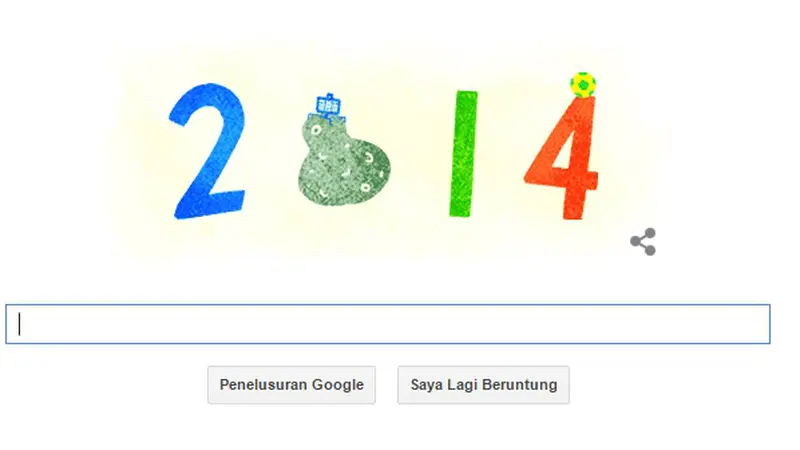 Google Doodle Ucapkan Selamat Tahun Baru 2015!