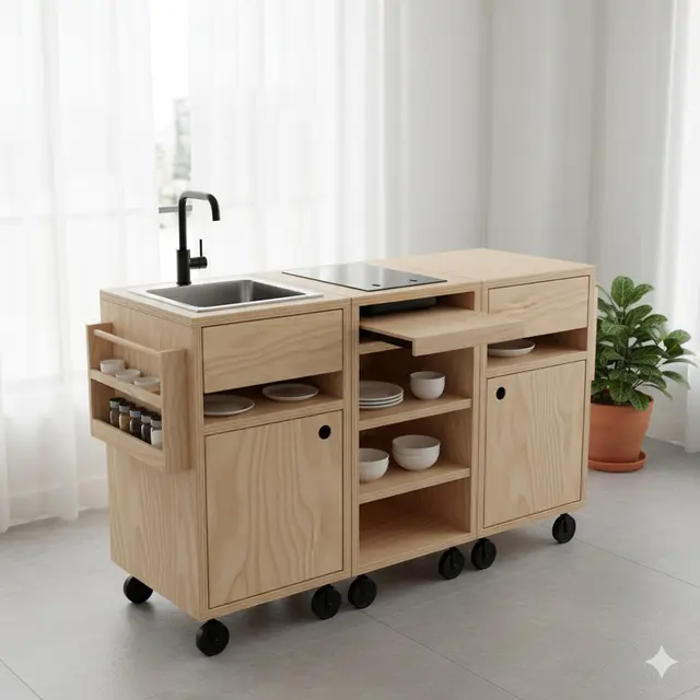 Dapur Kecil Portable untuk Rumah Kontrakan