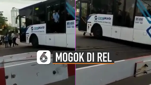 Beredar video Transjakarta mogok di Rel Halimun. Beruntung penumpang dapat keluar semua dan kereta dapat berhenti.