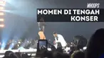 Bahkan sesaat setelah dilamar pun Ashley langsung menari kembali mengiringi Beyonce.