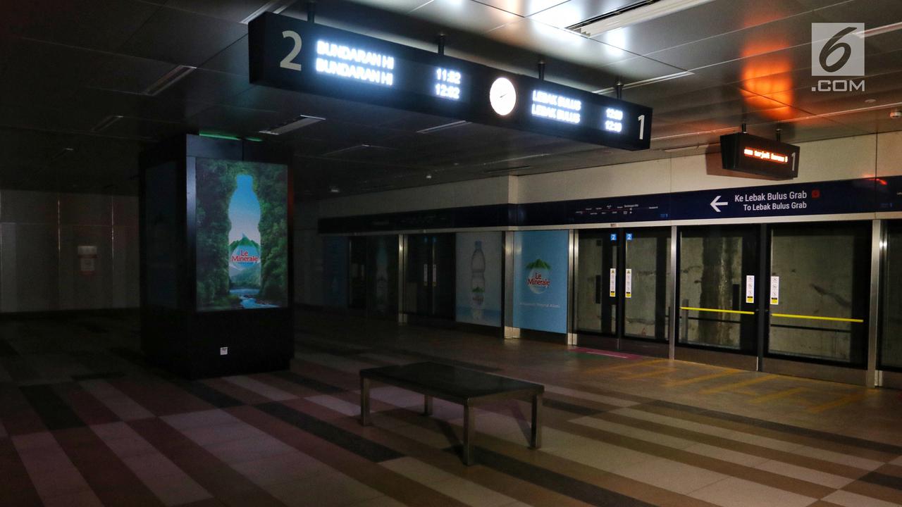 Listrik Padam, Layanan MRT Lumpuh Total