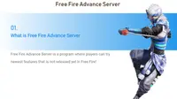 Garena membuka Advance Server untuk Free Fire, mengajak player FF untuk mencoba fitur baru gim FF dan melaporkan bug yang ada (Foto: Website Advance Server Free Fire).