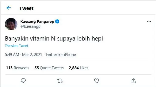 Kaesang Isyaratkan asmaranay dengan Nadya Arifta