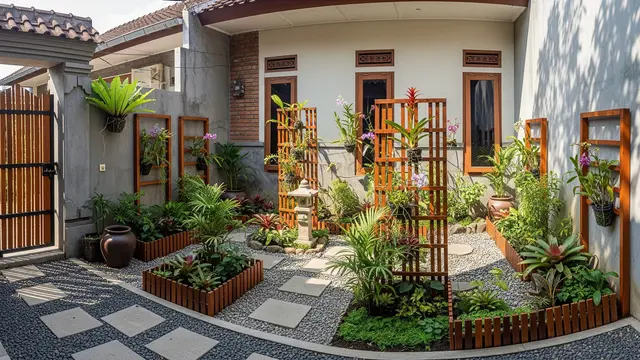Model Bingkai Kayu sebagai Zona Tanam Terarah
