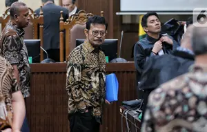 Pada kasus ini, Syahrul Yasin Limpo diduga melakukan pemerasan dan gratifikasi bersama Muhammad Hatta dan Kasdi Subagyono. (Liputan6.com/Angga Yuniar)