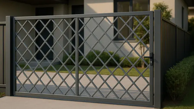 Model Pintu Pagar Dorong Baja Ringan Minimalis