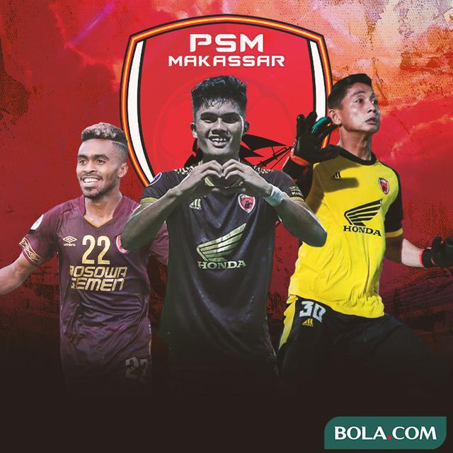 PSM Makassar - Yakob Sayuri, Ramadhan Sananta, Muhammad Reza Pratama