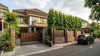 8 Inspirasi Pagar Rumah dengan Glodokan Tiang dan Batu Alam, Bikin Hunian Lebih Elegan
