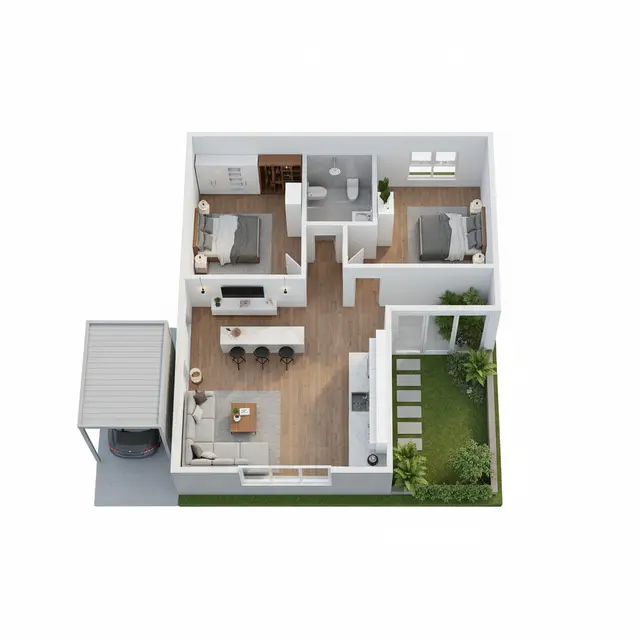Denah Rumah Tipe 45
