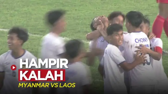 Berita video highlights laga Grup B Piala AFF 2022 antara Timnas Myanmar melawan Timnas Laos yang berakhir dengan skor 2-2, Jumat (30/12/2022).