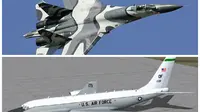 Jet Tempur Rusia Nekat Terbang Hanya 4,5 Meter dari Pesawat AS