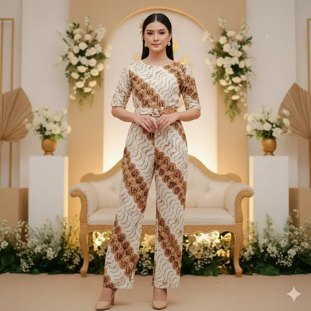 Model Batik Seragam Sinoman Wanita