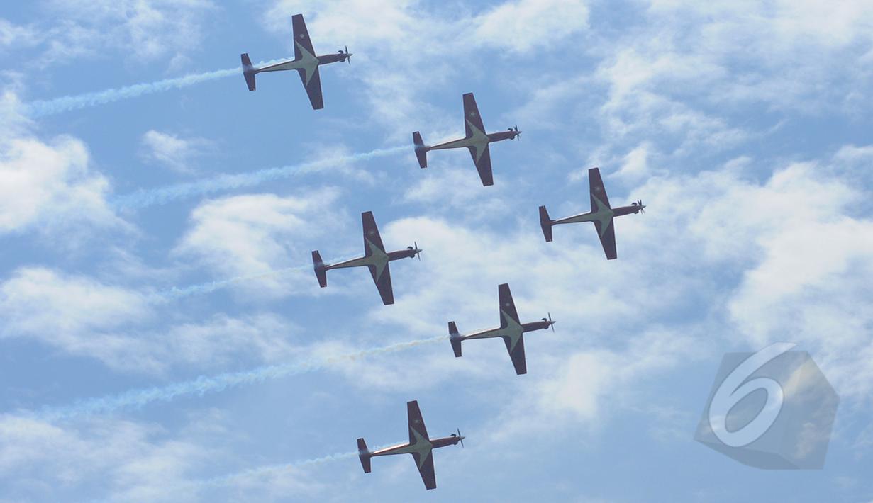Tim Jupiter Aerobatic TNI AU (Liputan6.com/Herman Zakharia)