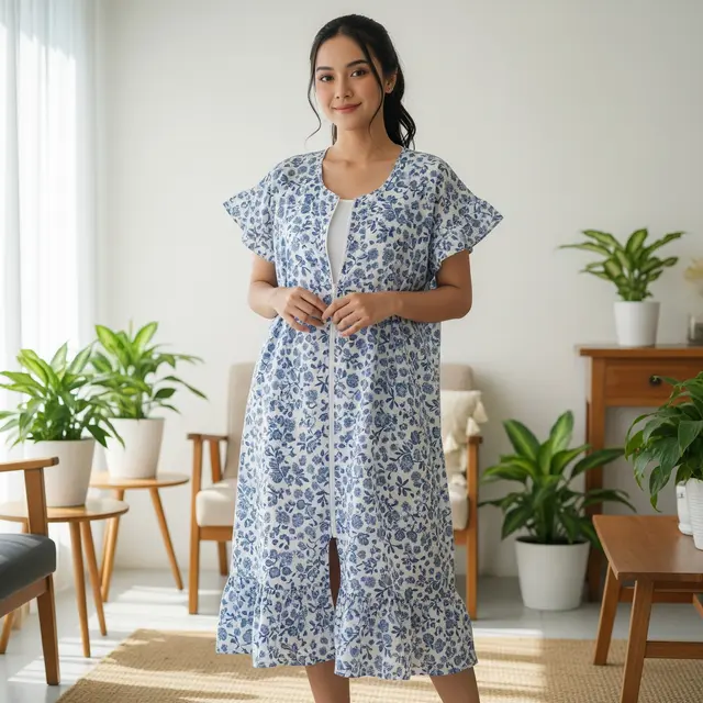 Model Daster Resleting Depan Motif Kekinian