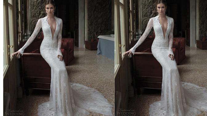Memilih Bridal Dress Sesuai Bentuk Tubuh Tipe Tinggi Dan Bertubuh Lurus Fashion Fimela Com