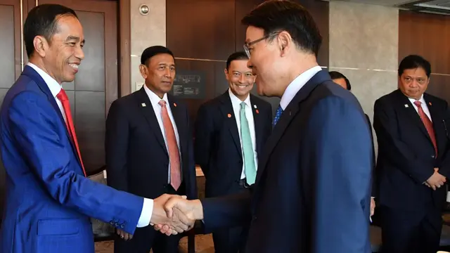 Jokowi Temui 4 Bos Perusahaan di Korea Selatan