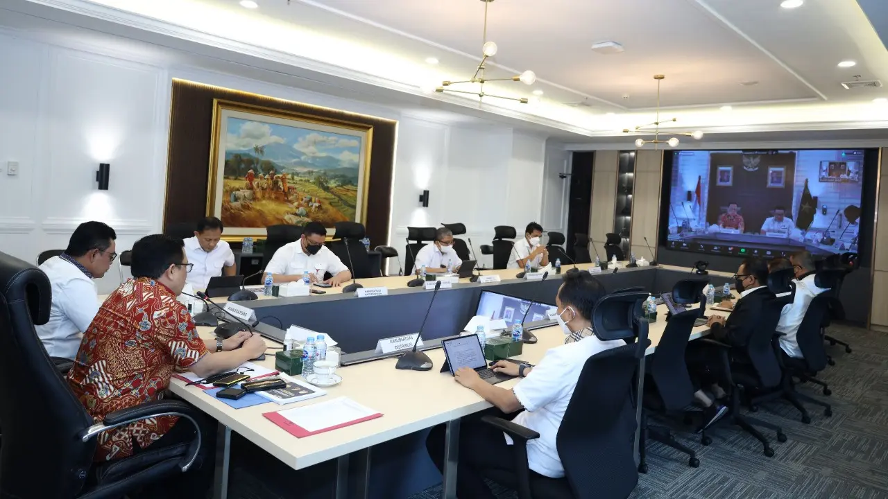 Satgas Pangan Polri menggelar rapat koordinasi jelang Ramadan.