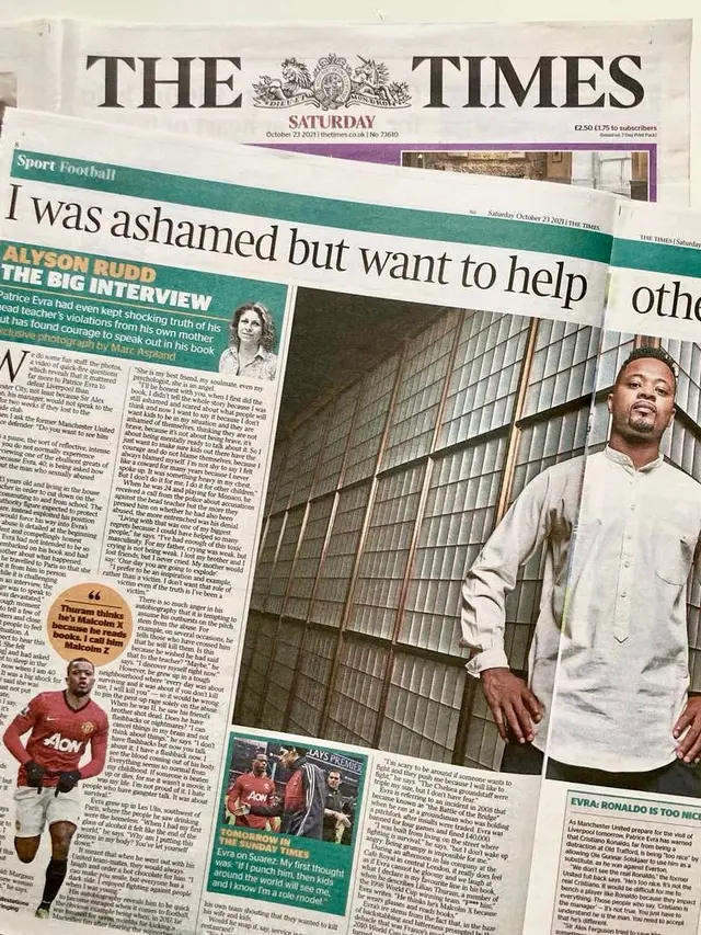 Akui Pernah Alami Pelecehan Seksual Saat Muda, Eks Bintang MU Patrice Evra Menyesal Karena Bungkam