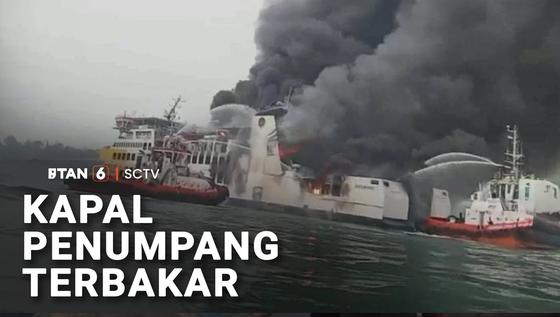 Kapal Penumpang Terbakar