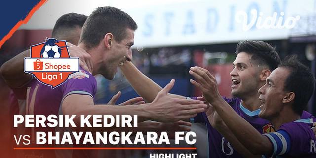 VIDEO: Highlights Shopee Liga 1 2020, Persik Kediri Sukses Redam Bhayangkara FC 1-1