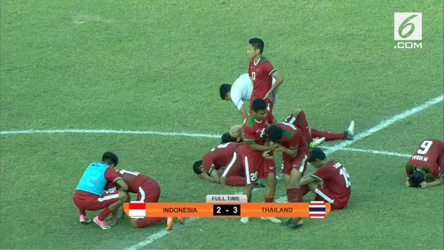 VIDEO: Momen Mengharukan Timnas Indonesia U-19 di Piala AFF U-18 2017