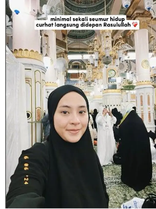 6 Potret Selebgram Bianca Kartika, Berangkat Haji Melalui Kuota Korea Selatan