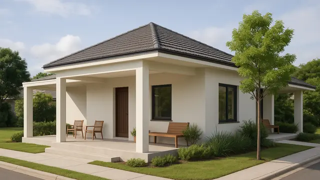 Desain Rumah Hook Minimalis 1 Lantai (Image by ChatGPT)