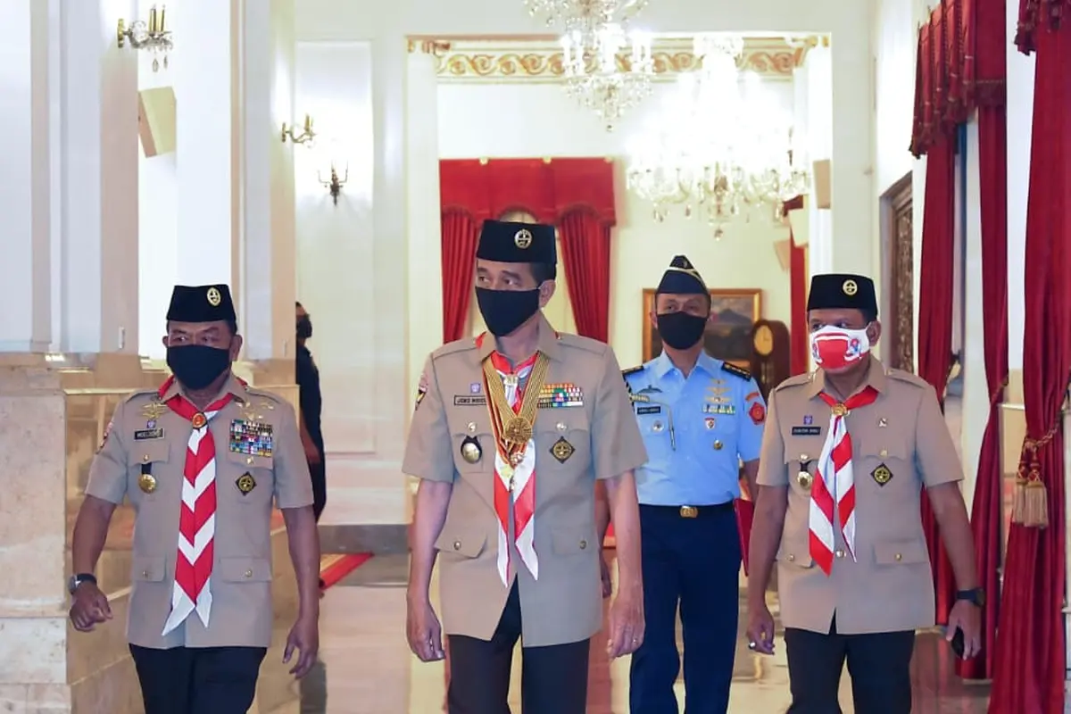 Presiden Jokowi Hadiri Perayaan HUT Pramuka ke-57