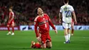 Wales gagal lolos ke Piala Dunia 2026 setelah kalah di babak play off melawan Bosnia-Herzegovina pada Kamis (26/03/2026) waktu setempat. (AFP/Darren Staples)