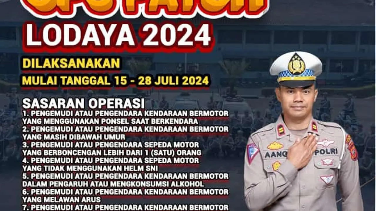 Terhitung dua pekan ke depan, Satuan Lalu Lintas (Satlantas) Polres Garut, Jawa Barat bakal melaksanakan Operasi Patuh Lodaya 2024 mulai esok hari. (Liputan6.com/Jayadi Supriadin)