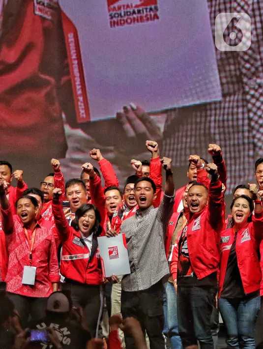 Putra bungsu Presiden Joko Widodo (Jokowi) itu pun resmi menjadi Ketua Umum Partai Solidaritas Indonesia. (Liputan6.com/Angga Yuniar)