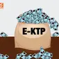 Banner E-KTP Tercecer (Liputan6.com/Triyasni)