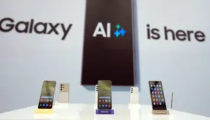 Seperti tahun-tahun sebelumnya, Samsung meluncurkan tiga model yang hadir pada seri ini, yaitu Galaxy S24, Galaxy S24 Plus, dan Galaxy S24 Ultra. Dalam peluncuran ketiga smartphone ini, President and Head of Mobile eXperience (MX) Business Samsung Electronics, TM Roh, mengatakan bahwa ini adalah era AI seluler baru yang akan datang. (AP Photo/Lee Jin-man)