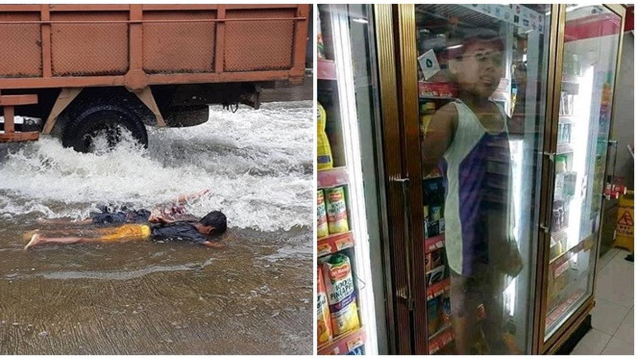 Potret Anak-anak Kelewat Santai Ini Bikin Senyum Tipis