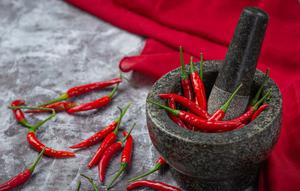 Ilustrasi Cabai Cobek Ulekan Sambal / Freepik by jcomp