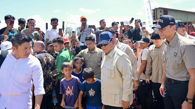 Presiden Prabowo Subianto di Kabupaten Tapanuli Selatan, Sumatra Utara  (Biropers)