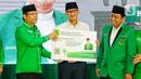 Sebagai kader PPP, peluang Sandiaga untuk diusulkan sebagai cawapres Ganjar Pranowo di Pilpres 2024 juga kian besar. (Liputan6.com/Angga Yuniar)