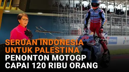 Seruan Indonesia untuk Palestina, Penonton MotoGP Capai 120 Ribu Orang