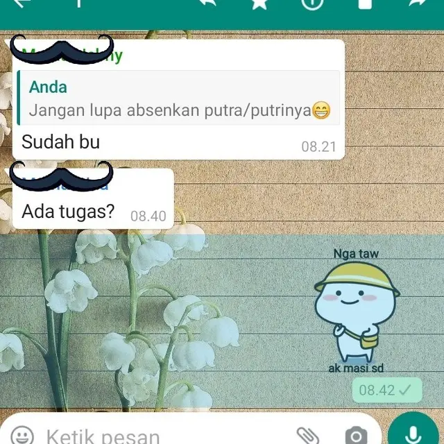 6 Chat Siswa Tanya Ada Tugas atau Tidak ke Guru Ini Bikin Satu Kelas Kesal